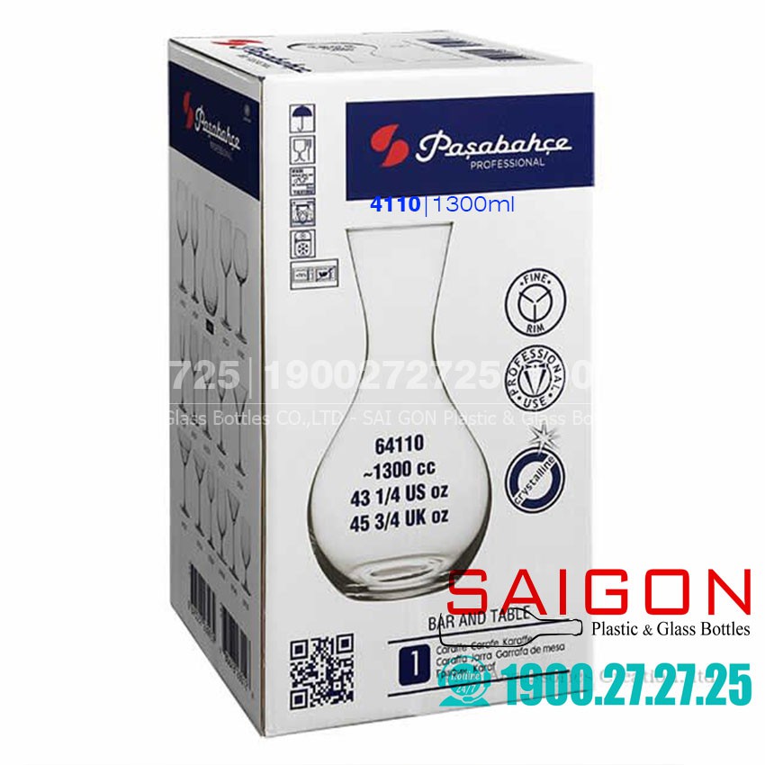 Bình Thủy Tinh Decanter Pengo Superior 1300ml | Thủy Tinh Nhập Khẩu Thổ Nhĩ Kỳ