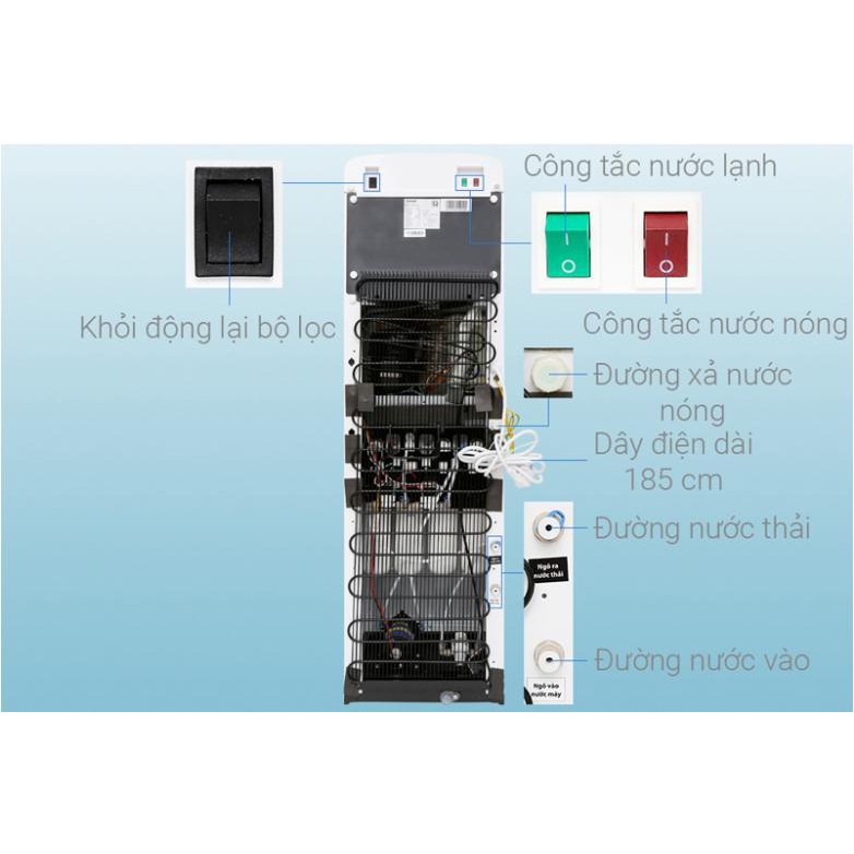 Máy lọc nước RO nóng nguội lạnh Toshiba TWP-W1643SV 4 lõi- Điện máy Sunmy- Bảo hành chính hãng