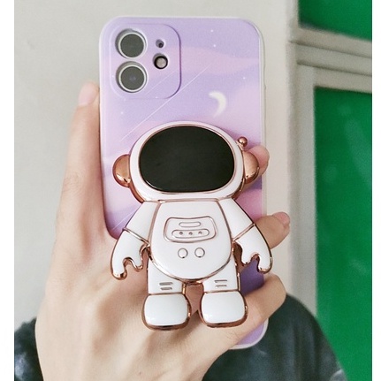 [Giá đỡ phi hành gia] Ốp Điện Thoại iphone Hình Phi Hành Gia 3D cho iPhone 6 7plus 8plus x xsmax xr 11 12 pro max 13 pro