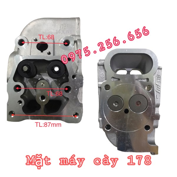 Mặt máy cày 178 comle Hộp xanh (Cái). phụ tùng máy nông lâm ngư nghiệp phụ tùng Hùng Lỳ