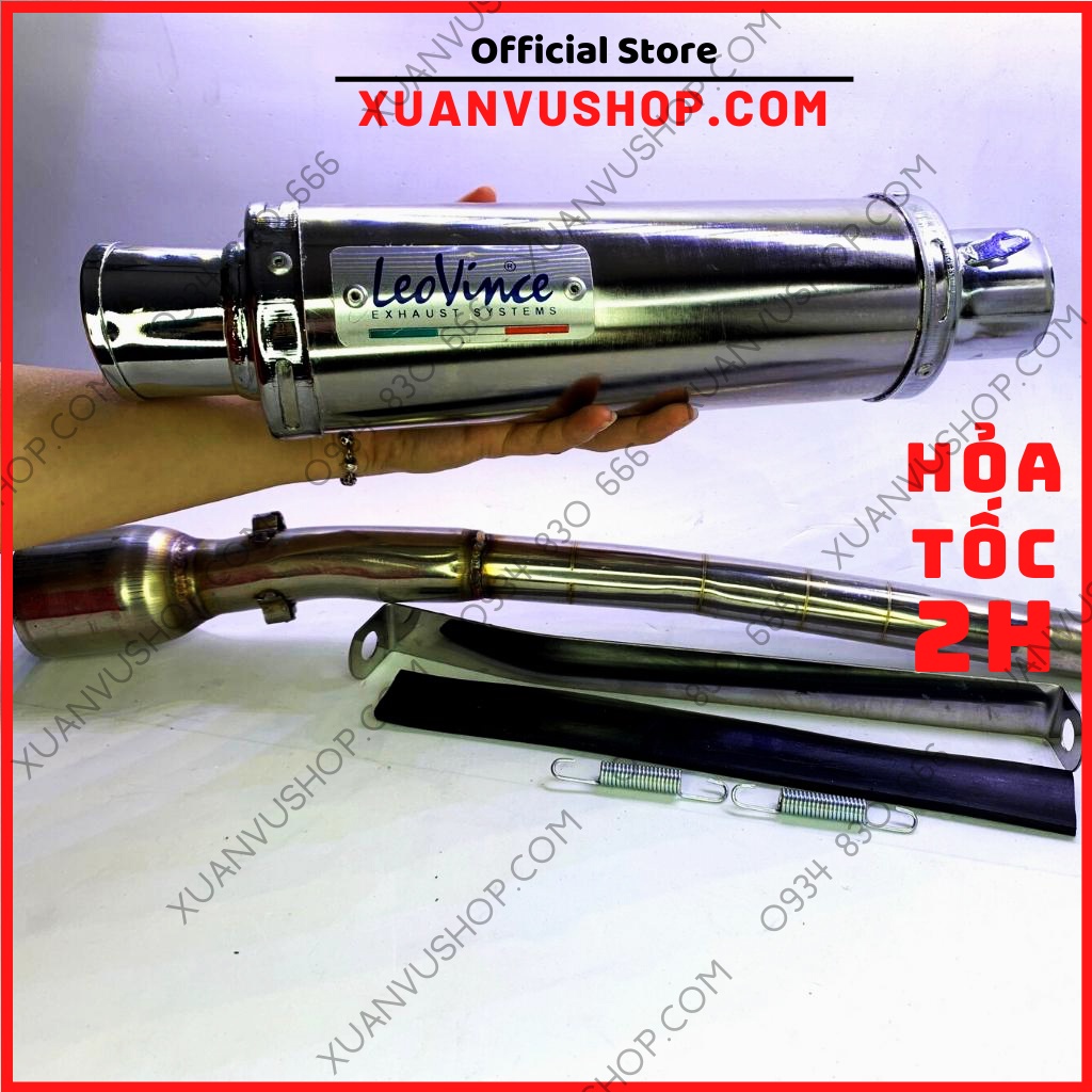 Pô leovince dài ngắn Pô leo chuẩn loại 1.1  xe wave dream sirius ex50 si50 wave 110 galaxy elegant angela XUANVUSHOP