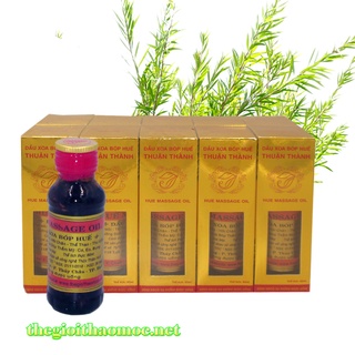 Block 10 hộp dầu xoa bóp Huế - cho người lớn tuổi, thể thao, thẩm mỹ, lao động nhiều - Lốc 10 Chai 60 ml chính hãng