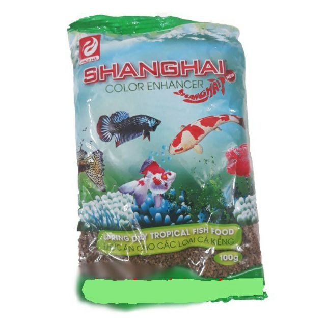 Thức ăn cá cảnh Shanghai 100g(hạt mịn)