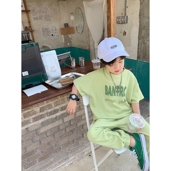 Bộ Áo Thun Tay Ngắn Và Quần Short Hai Mảnh Phong Cách Hàn Quốc Thời Trang Mùa Hè Hàng Mới Dành Cho Bé Trai 2022