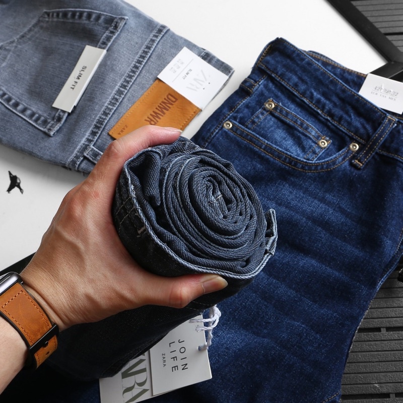 Quần jean nam cao cấp thời trang 2021-jean co giãn-form slimfit