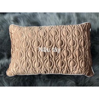 Gối lụa chần bông cho spa kích thước 32x45cm