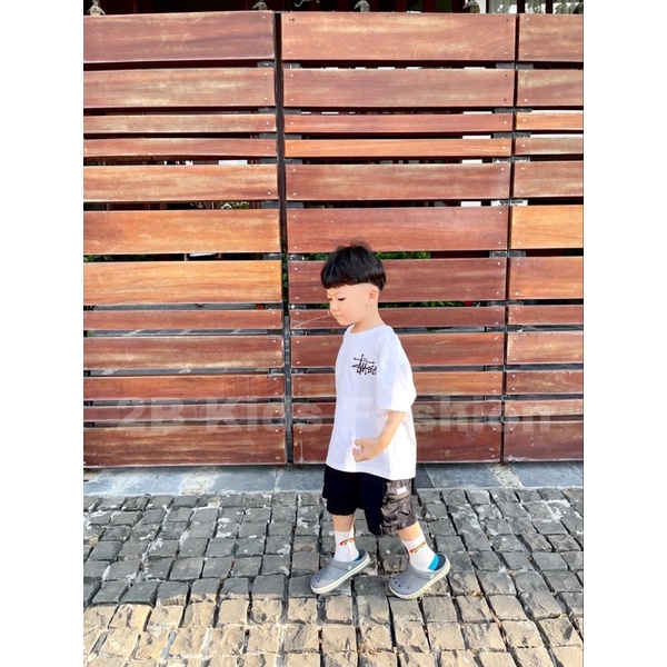 Áo Phông đen Stu.ssy 2Bkids Fashion