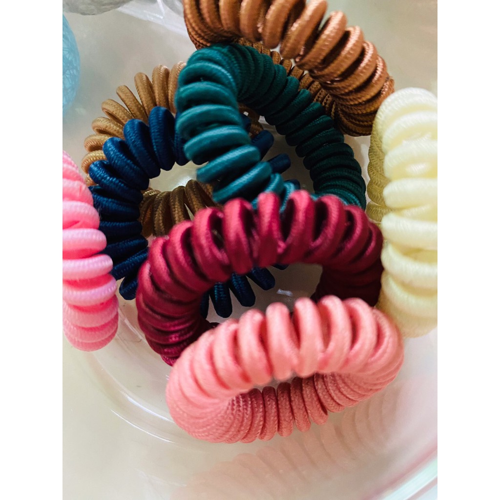 Set 5 Cột Tóc Lò Xo Mẫu Mới Đẹp Xịn Sò