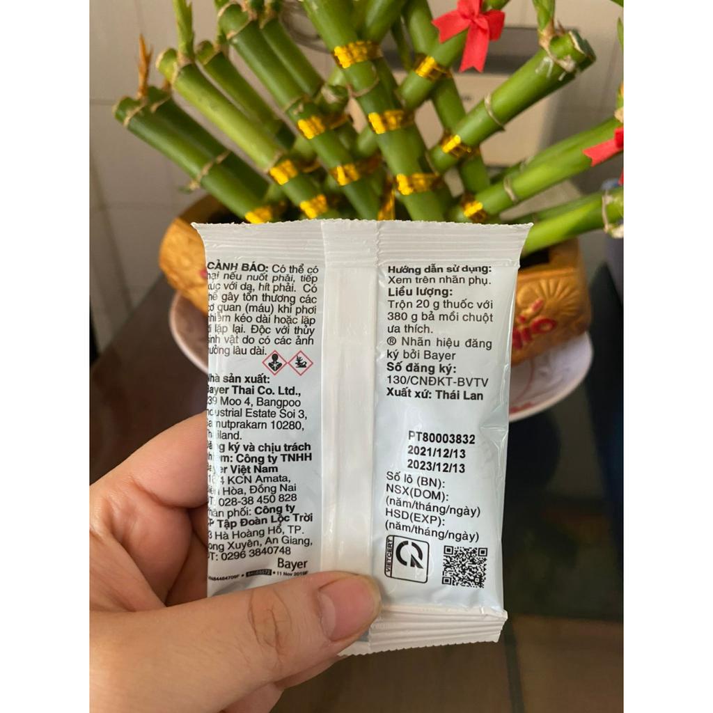 Thuốc Diệt Chuột Bayer Racumin 0.75TP - Gói 20g - Gà, Vật Nuôi, Ăn Không Chết