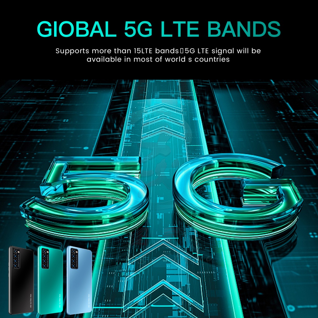 Điện thoại di động rino6 pro mới nguyên  chơi Máy ảnh HD màn hình lớn game thẻ kép Android 5G COD