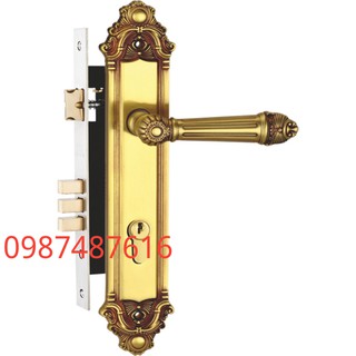 Khóa cửa gỗ bằng đồng Huy Hoàng HC 8526. .Chính hãng.