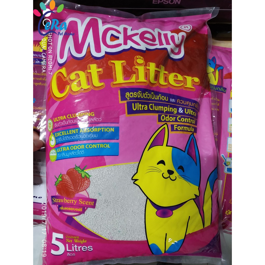 Cát Mèo Cực Thơm, Vón Cực Tốt - MCKELLY 5L Giao Mùi Ngẫu Nhiên