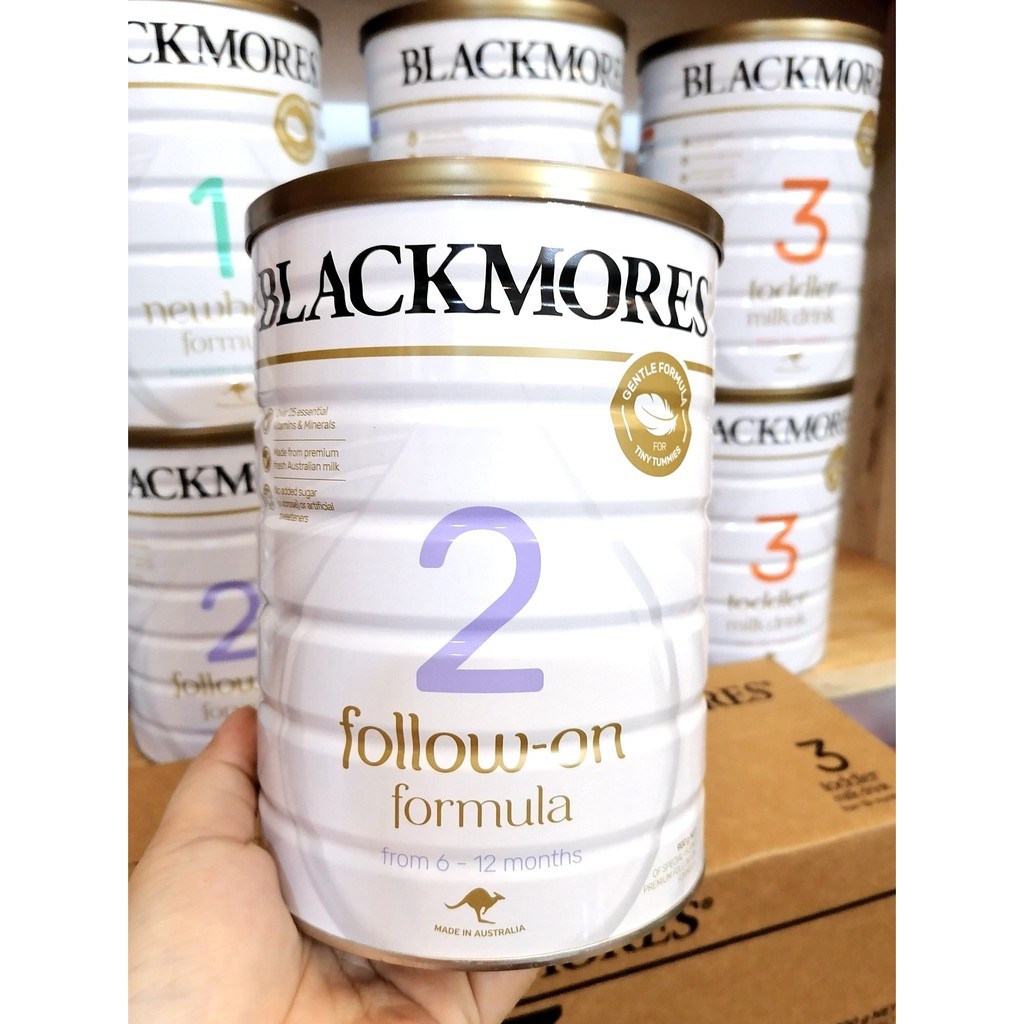 Sữa Blackmores Úc Hàng Air Date 2022 900g đủ số 1,2,3 Cho Bé Tăng Cân, Tiêu Hóa Tốt