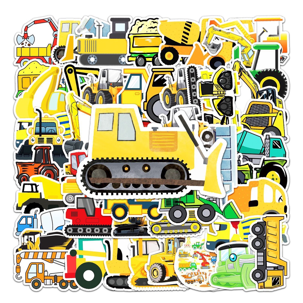 Bộ 50 Miếng Dán Họa Tiết Graffiti Dễ Thương Dùng Trang Trí Vali / Laptop