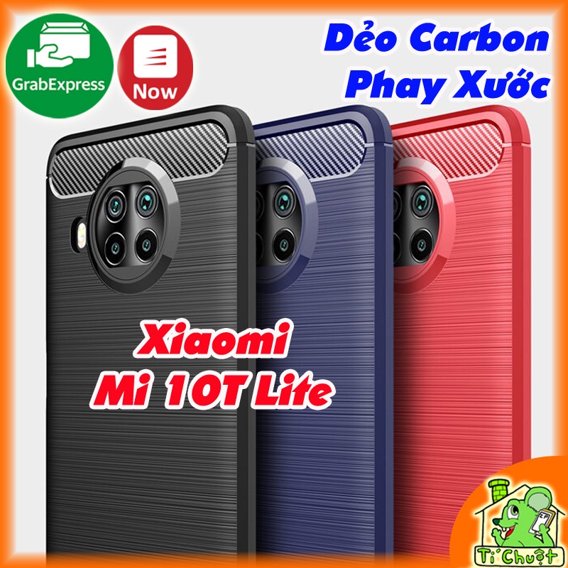 [Ảnh Thật] Ốp Lưng Xiaomi Mi 10T Lite Dẻo Carbon Phay Xước Chống Sốc