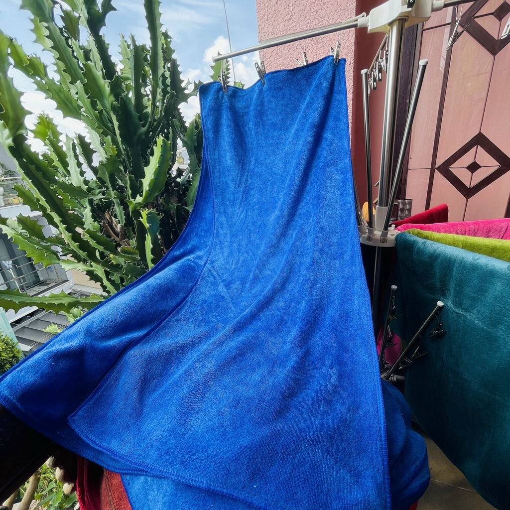 5 Khăn gội đầu salon làm tóc cotton mềm mịn thấm nước rất tốt không phai màu ra lông thích hợp mọi nhà