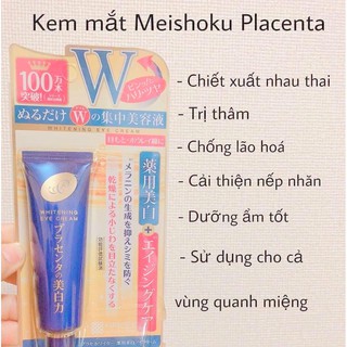 Kem Mắt Meishoku Whitening Eye Cream 30g Nhật