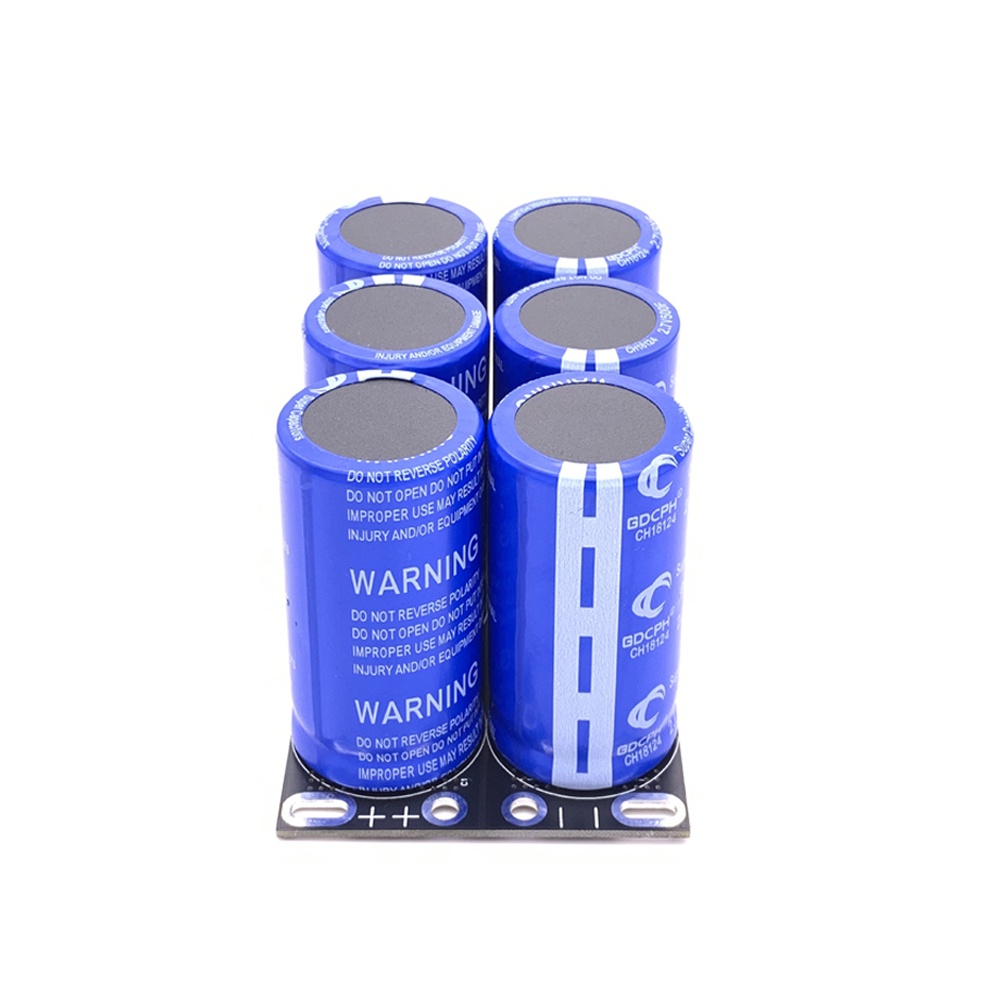 1 Bộ 6 Đèn Led 2.7v 500f 2.7v 500f Chất Lượng Cao ​Tụ Điện farad 16v 83f Siêu Bền Với Bảng Bảo Vệ