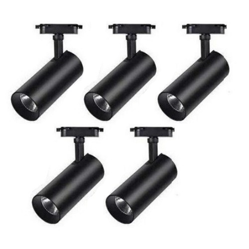 Bộ 5 Đèn Led rọi ray ống bơ 3W trang trí shop