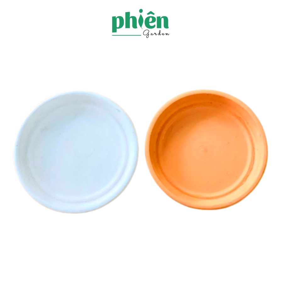 Đĩa lót gốm sứ kê chậu cây để bàn