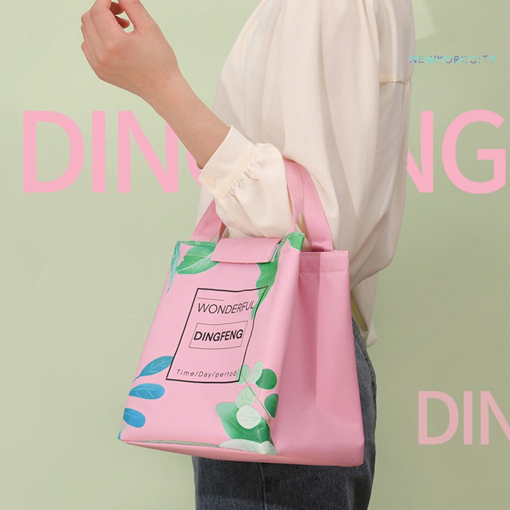 Túi Đựng Hộp Cơm Trưa NYC Vải Oxford Lá Nhôm Cách Nhiệt Chống Nước