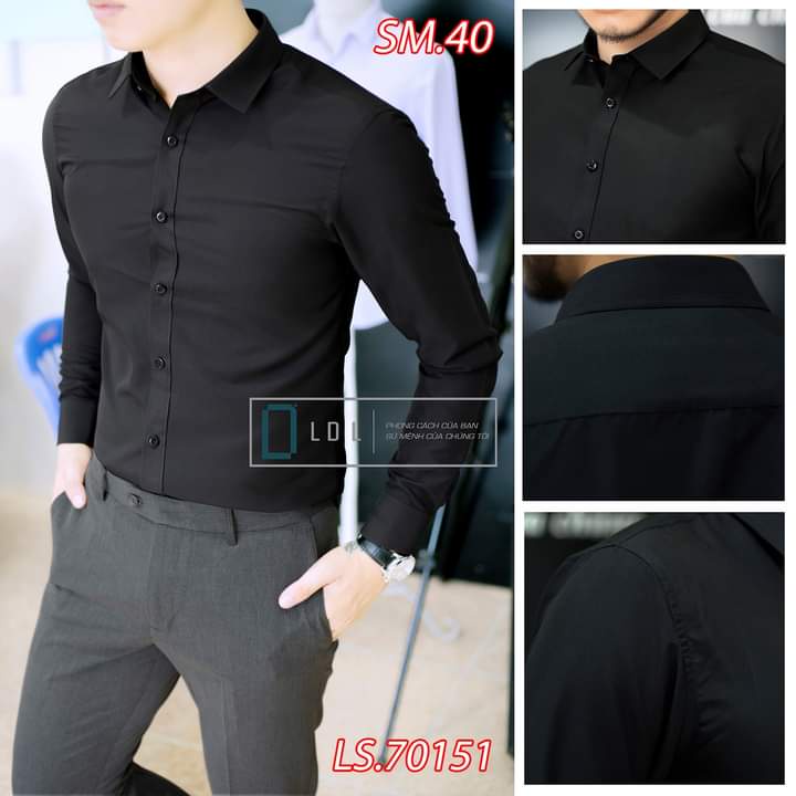 ÁO SƠ MI NAM CÔNG SỞ - CHẤY LỤA DÀY - HÀNG MAY KỸ GẤP HỘP - CHUẨN PHOM DÁNG | BigBuy360 - bigbuy360.vn