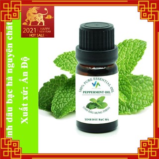 Tinh dầu bạc hà 10ml nguyên chất Ấn Độ