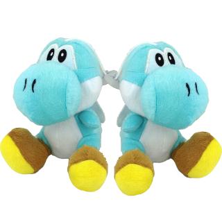 ☞❀❤♕GOASuper Mario Plush Teddy – Sitting Yoshi Toy – Size:7in / 18cm – Brand NEW Blue