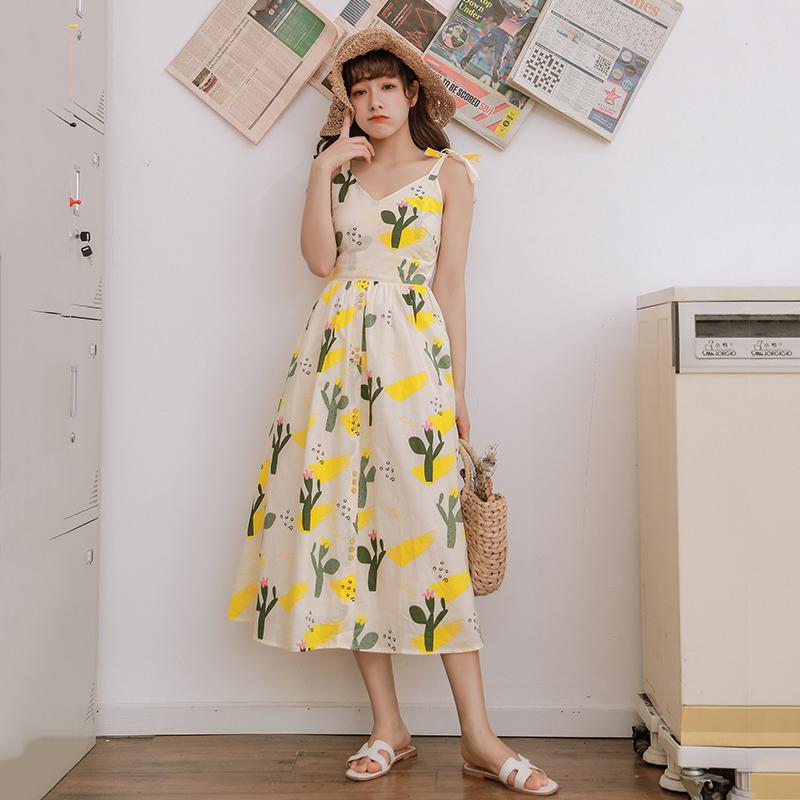 [Nhập WASIPN giảm 30K cho đơn 150K] đầm dáng xòe họa tiết hoa nữ tính