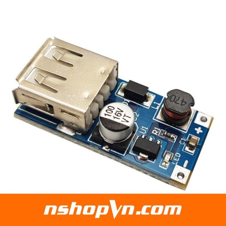 Module ổn áp 5V 600mA USB đầu vào 0.9 - 5V