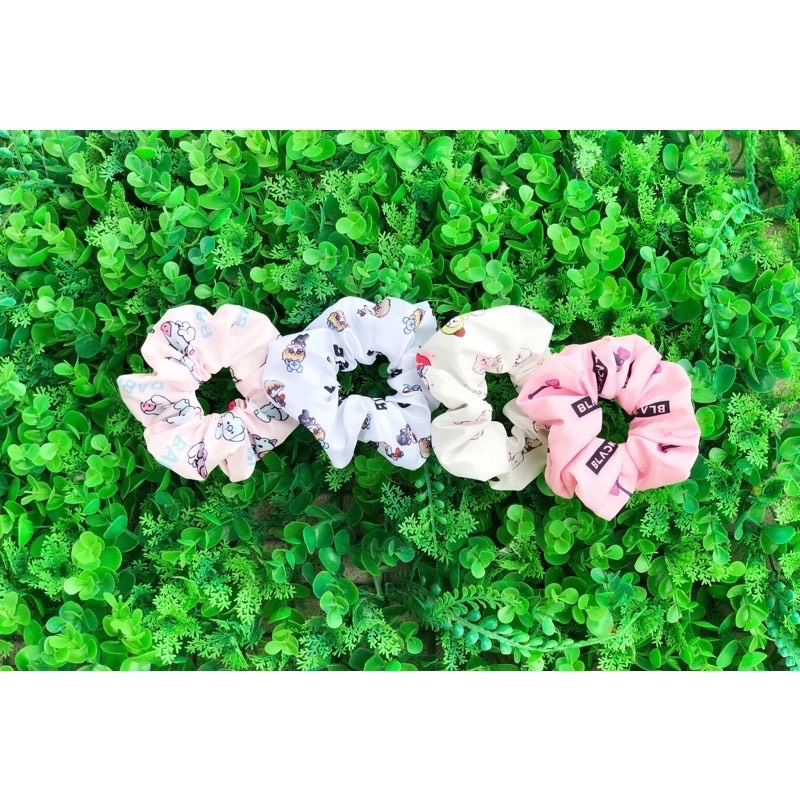 Dây Buộc Tóc [SIÊU HOT] Buộc Tóc Scrunchies Hoạ Tiết BTS BT21 BLACKPINK N03