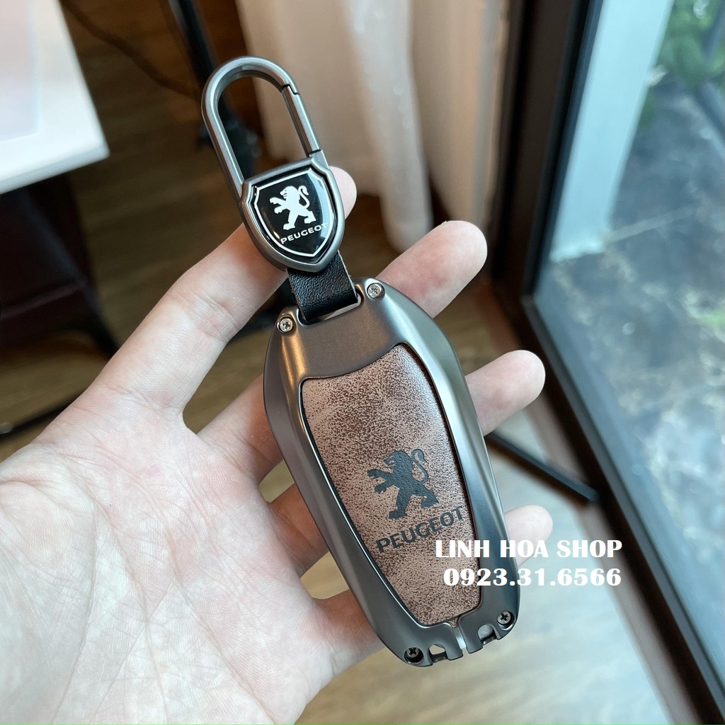 Vỏ ốp khoá xe hơi Peugeot - Bọc chìa smartkey ô tô Peugeot 208 2008 308 3008 408 505 5008 chìa thông minh Smartkey