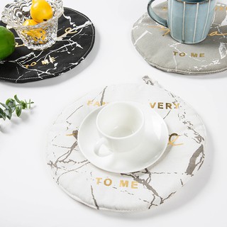 [SẴN] Miếng lót nồi cách nhiệt thiết kế Bắc Âu hiện đại chất liệu vải 23.5cm