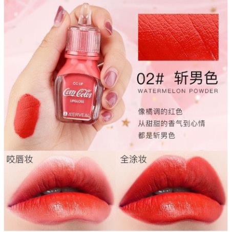 Hot!! Son Kem Tint Coca Cola CC Lip Gloss Hàng Nội Địa Trung