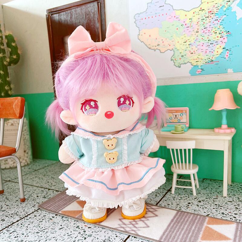 Búp Bê Vải Cotton 20cm Xinh Xắn Cho Bé Gái