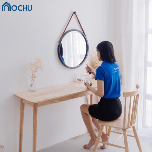 Gương Tròn Treo Tường Khung Gỗ OCHU - Mirror Circle 60 - Black