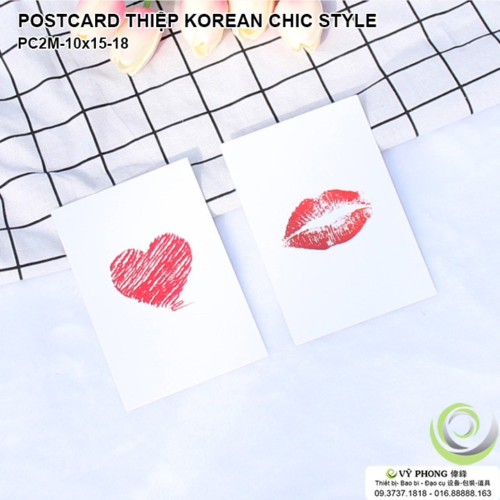 THIỆP CHỤP ẢNH POSTCARD 2 MẶT 10x15cm KOREAN STYLE PHỤ KIỆN CHỤP ẢNH SẢN PHẨM PC2M10x15-18~23