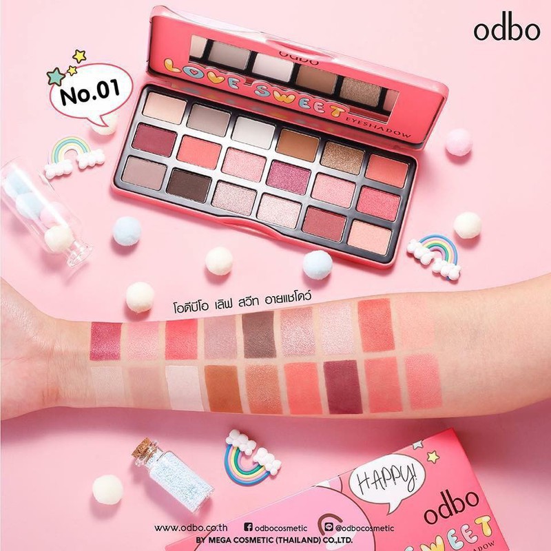 BẢNG PHẤN MẮT ODBO HAPPY LOVE SWEET