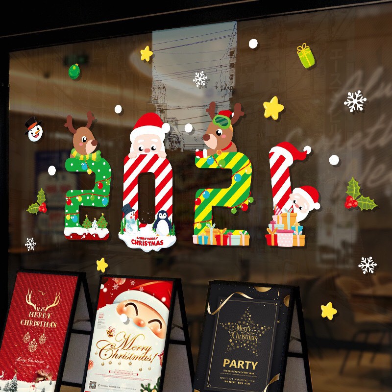 Decal dán tường NOEL - Mẫu 2021 mới 02