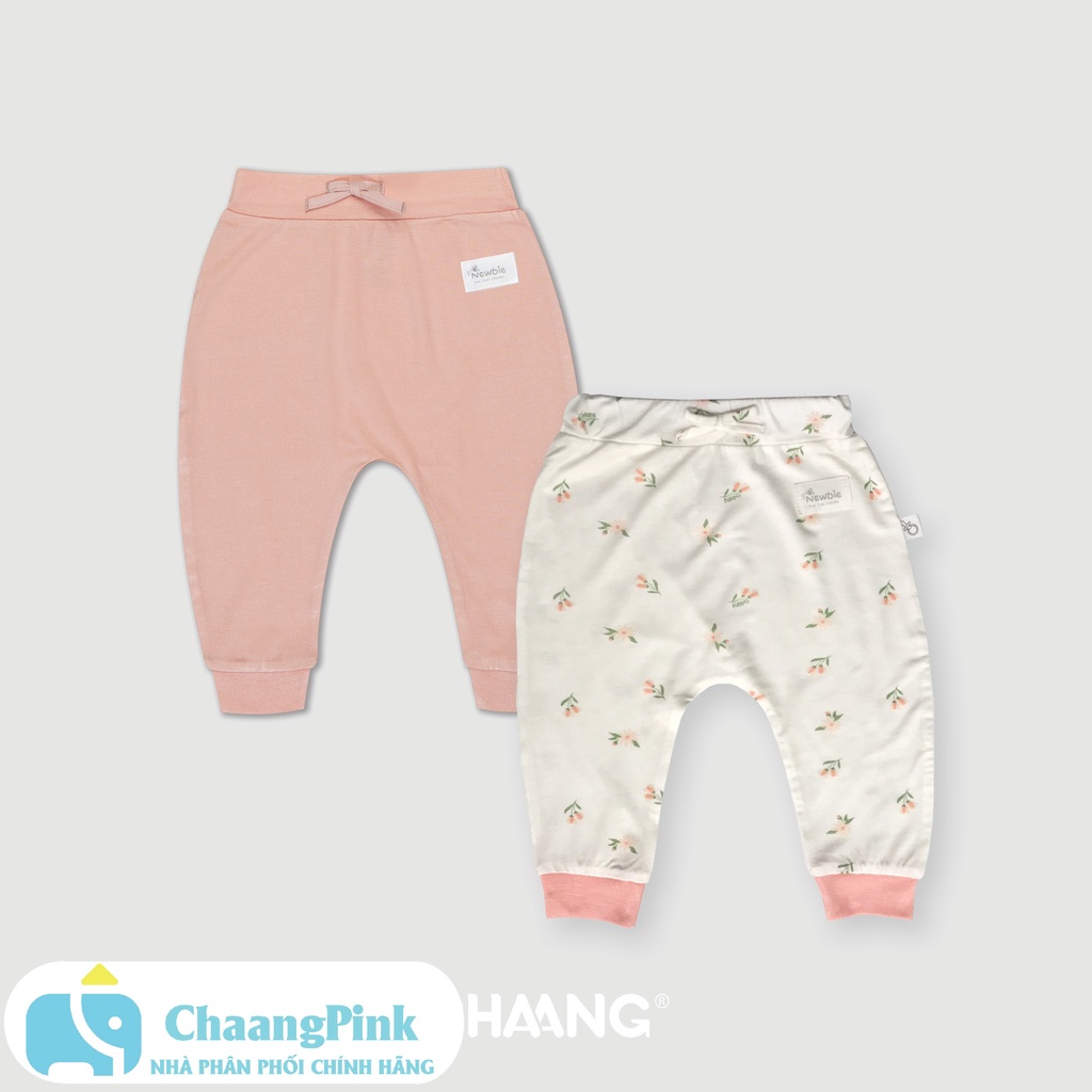 Chaang Set 2 quần dài sơ sinh SUMMER hồng