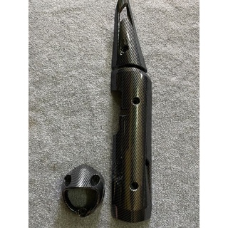 Ốp pô chụp đích pô exciter 150 kiểu zin cacbon