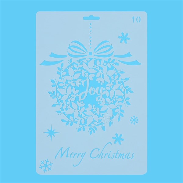 Thước Vẽ Hoạ Tiết Thủ Công Merry Christmas - Mẫu 10