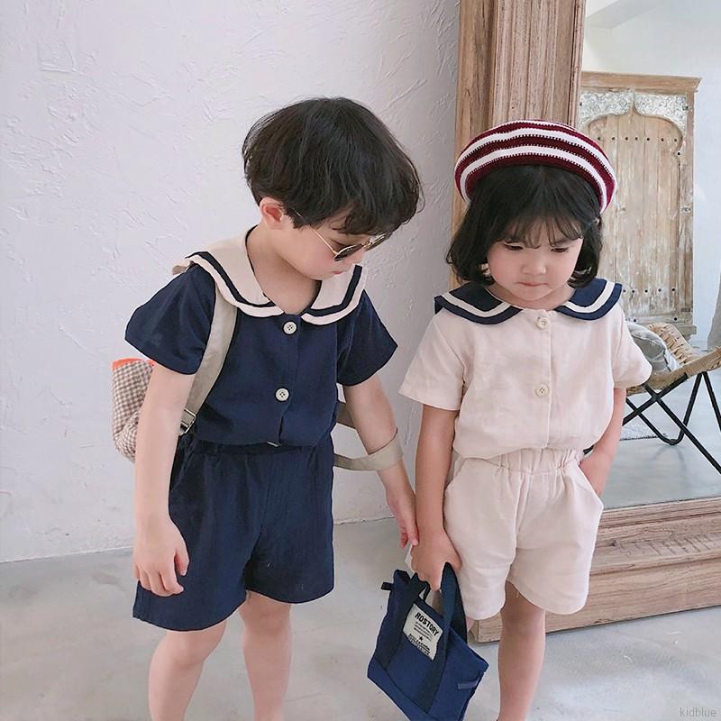 Bộ áo tay ngắn và quần đùi xinh xắn dành cho bé trai và bé gái