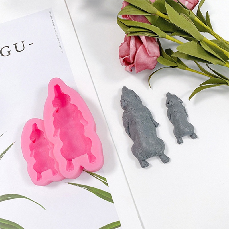 Khuôn Silicone Làm Đất Sét Hình Chú Chó Đang Ngủ