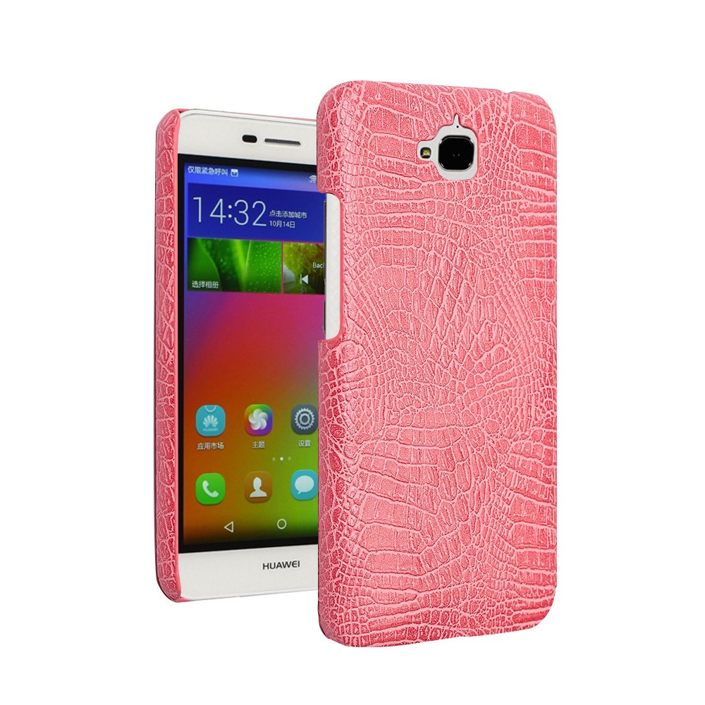 Ốp điện thoại họa tiết vân da cá sấu retro đẹp mắt cho Huawei GR5 2015 Mate 7 mini Y6 Pro