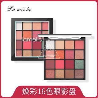 Phấn mắt 16 ô màu lameila classic kèm cọ trang điểm – phấn mắt lameila 16 màu