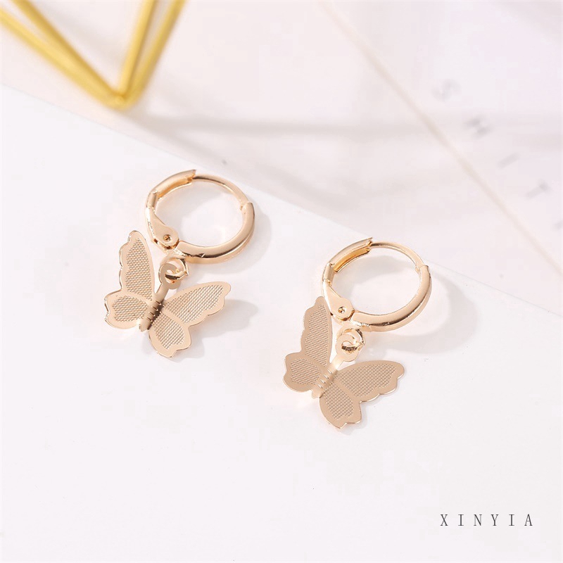 Khuyên Tai Hình Bướm Phong Cách Hàn Quốc Thời Trang Cho Nữ
