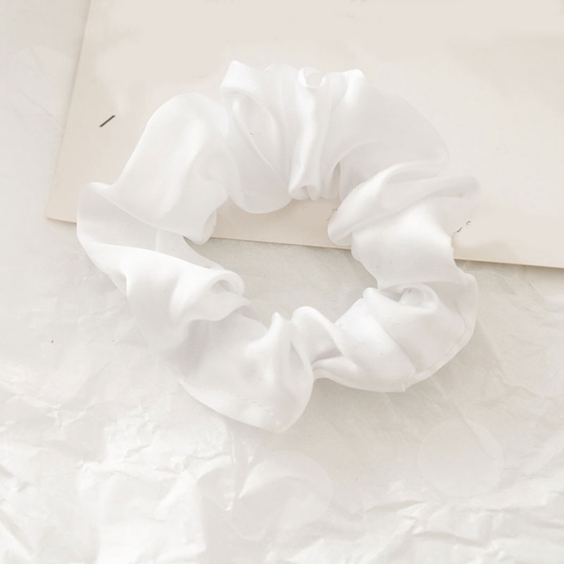 Dây Buộc Tóc Bằng Vải Satin Màu Trơn