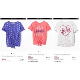 Áo phông buộc vạt Oldnavy