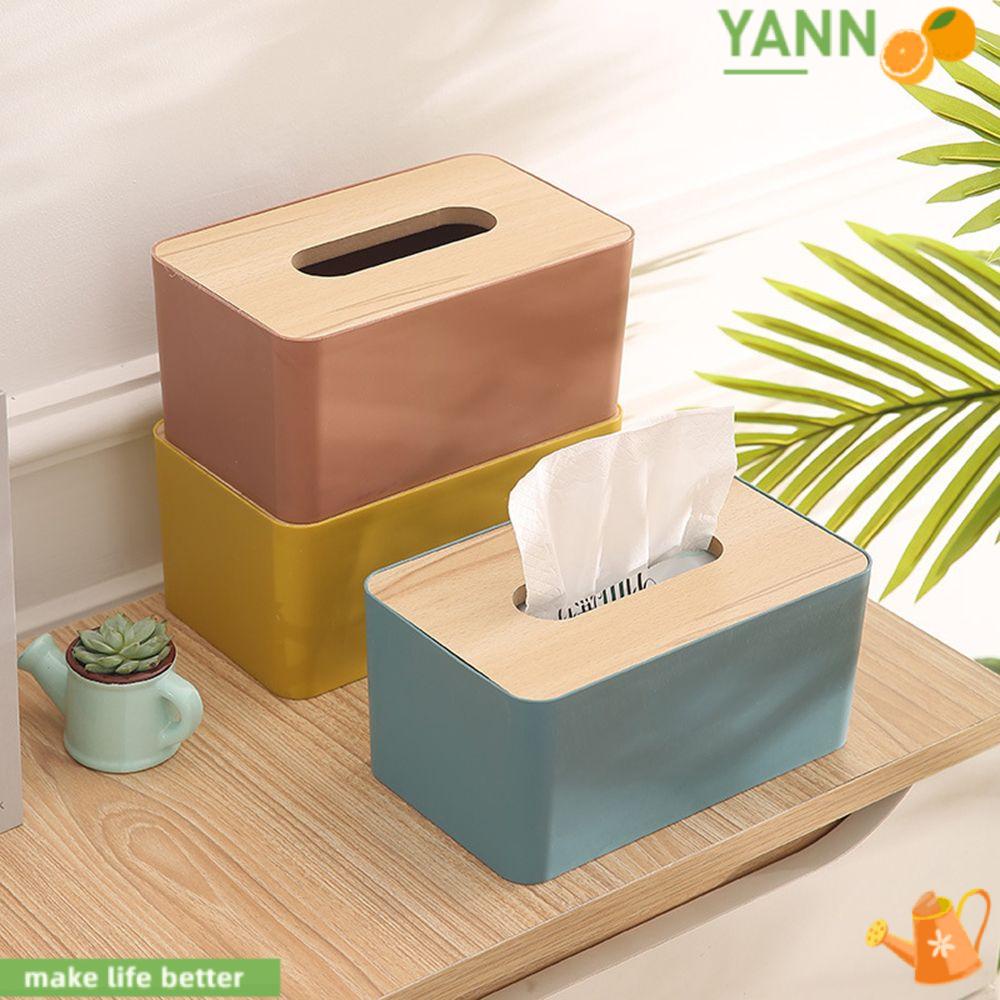 1 Hộp Đựng Khăn Giấy Bằng Gỗ Tiện Dụng Cho Nhà Tắm / Văn Phòng Giá Đ
